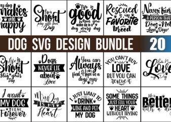 Dog SVG Bundle t shirt vector illustration