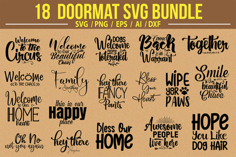 Doormat SVG Bundle