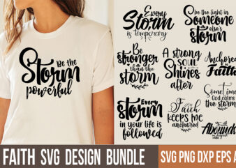 Faith SVG Bundle t shirt graphic design