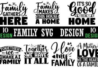 Family SVG T shirt Design bundle