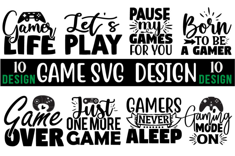 Game SVG Design bundle