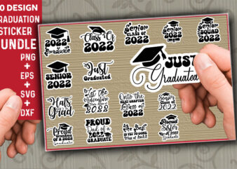 Graduation Sticker Bundle t shirt design template