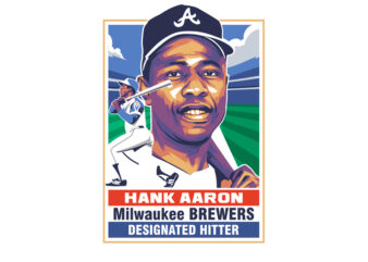 Hank Aaron graphic t shirt
