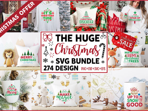 Huge christmas svg bundle graphic t shirt