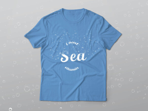 I need sea vitamin t-shirt design