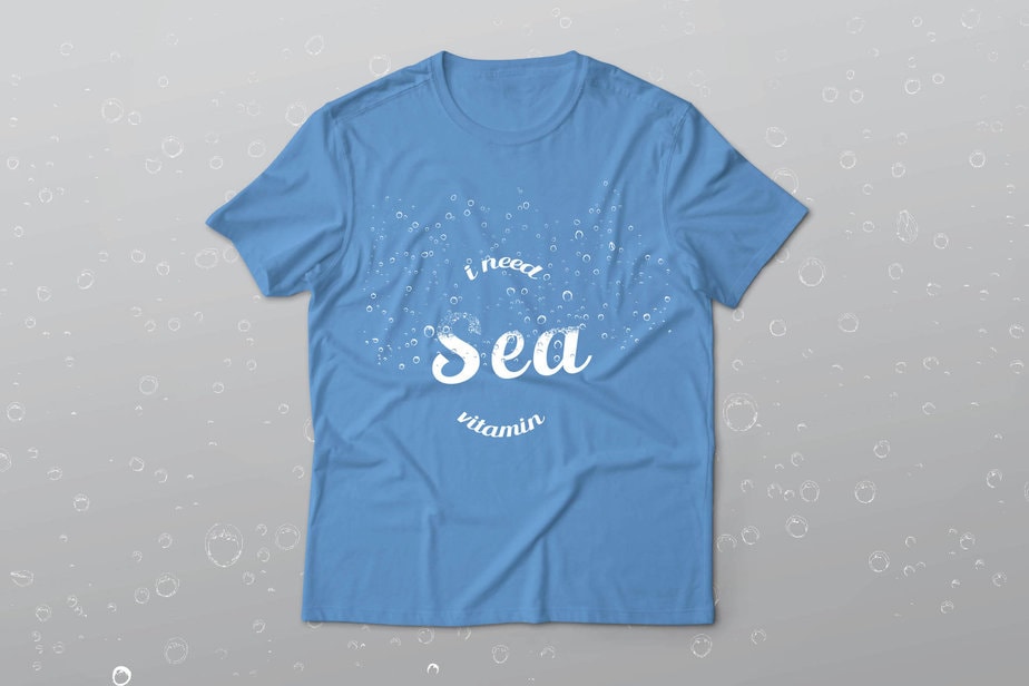 I NEED SEA VITAMIN T-SHIRT DESIGN