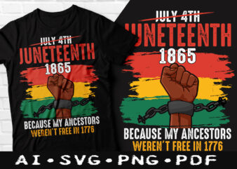 July 4th Juneteenth 1865 tshirt design, Juneteenth 1865 t-shirts, Juneteenth t-shirts, Juneteenth, July 4th Juneteenth T-shirt, Proud Juneteenth Tees,