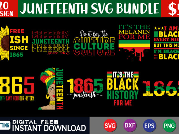 Juneteenth svg bundle t shirt vector illustration