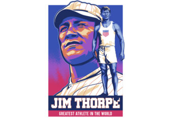 Jim Thorpe vector clipart