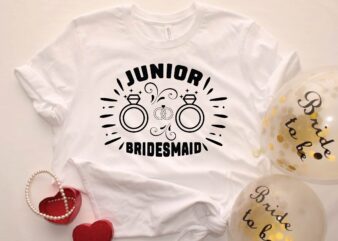 Junior bridesmaid vector clipart