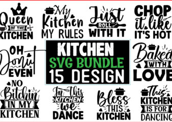 Kitchen SVG T shirt Design Bundle