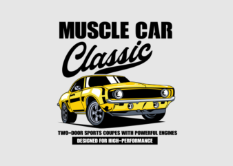 MUSCLE CAR CLASSIC CARTOON