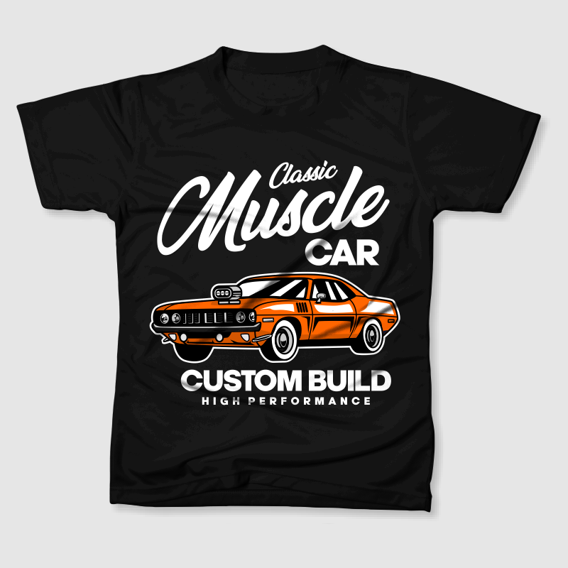 MUSCLE CAR CUSTOM BUILD - Buy t-shirt designs