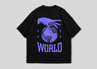 Keep The World T-shirt Design – Ready To Print