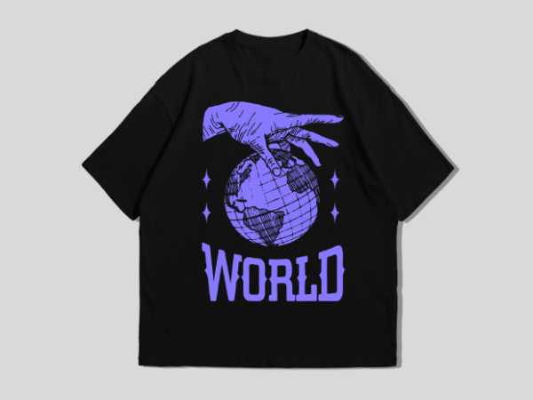 Keep the world t-shirt design – ready to print