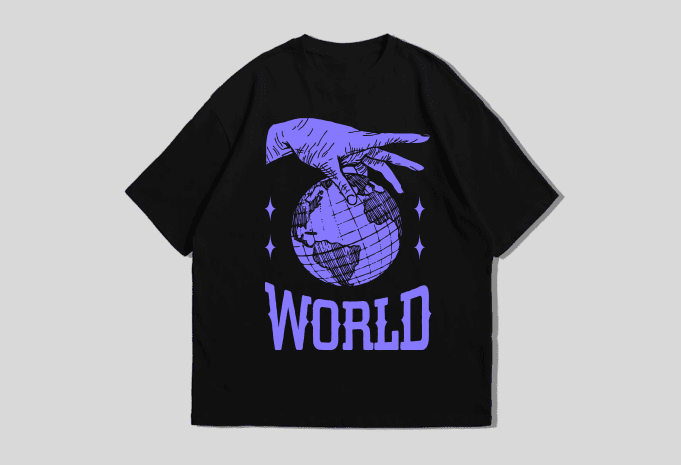 Keep The World T-shirt Design – Ready To Print