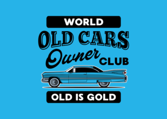 OLD CARS CLUB t shirt design online