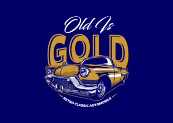 OLD IS GOLD t shirt design online