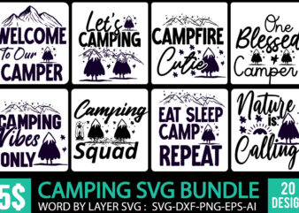 Camping tshirt Design Bundle , Camping 20 T-Shirt Design , Adventure tshirt mega bundle ,camping 80 tshirt design , camping svg bundle , camping mega bundle , camping svg design