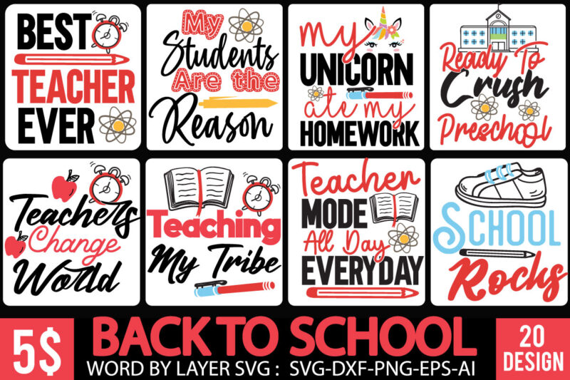 Teacher SVG Bundle , Teacher Mega SVG Bundle , Teacher SVG Bundle Quotes , Back To School 80 Tshirt Design , 80 Teacher SVG Bundle , Back to school svg