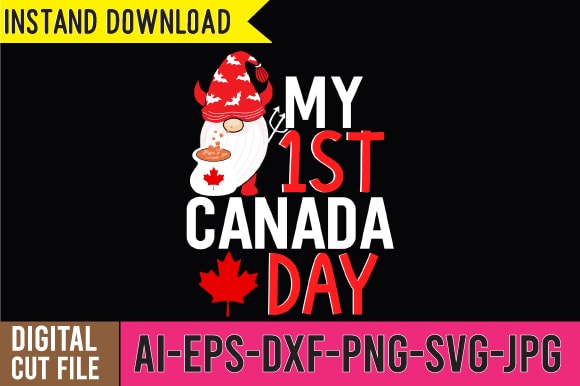 My 1st canada day tshirt design ,my 1st canada day svg cut file ,canada tshirt design,canada svg bundle , canada svg bundle quotes , canada tshirt bundle , canada 20