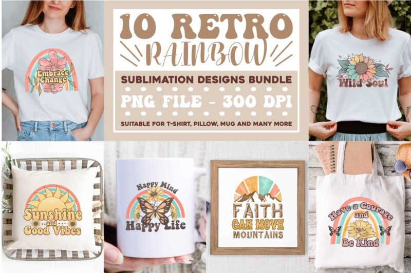 Retro Sublimation Mega Bundle, Huge Sublimation Bundle, Retro T shirt Designs Bundle, Sublimation T shirt Design