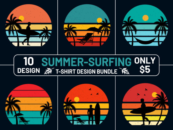 Retro sunset summer t shirt design bundle, summer retro sunset t shirt design bundle Retro sunset summer t shirt design bundle, summer retro sunset t shirt design bundle