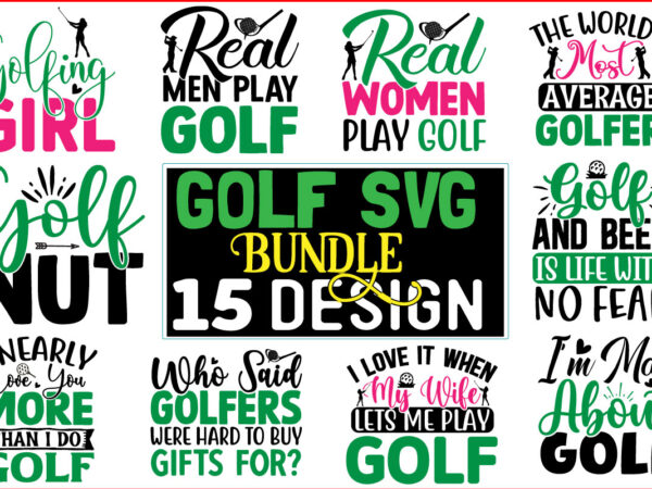 Golf svg t shirt design bundle
