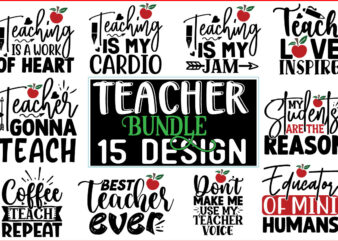 Teacher SVG Design bundle