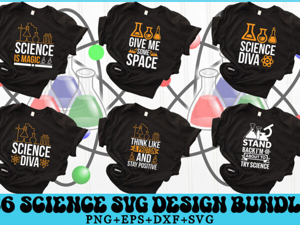 Science svg bundle t shirt template vector