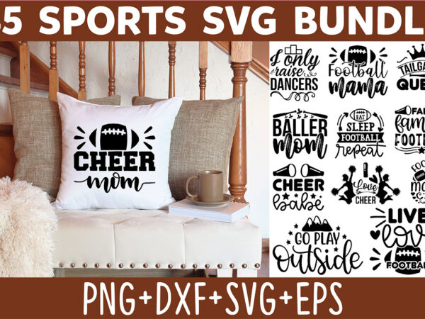 Sports svg bundle t shirt template vector