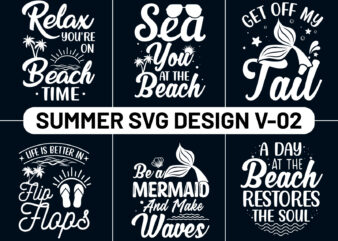 Summer SVG Bundle for T Shirt and Merchandise 2