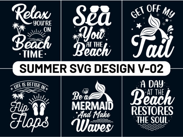 Summer svg bundle for t shirt and merchandise 2