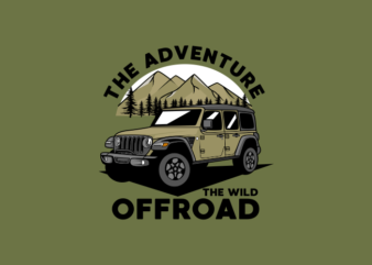 THE ADVENTURE OFFROAD CARTOON t shirt designs for sale