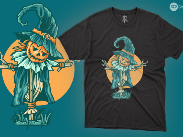 Halloween scarecrow – illustration graphic t shirt