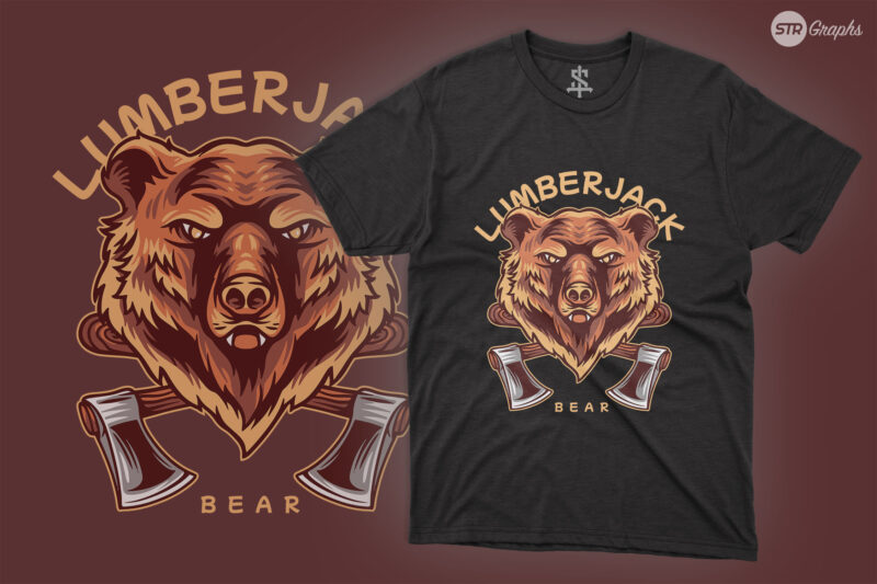 Lumberjack Bear – Illustration