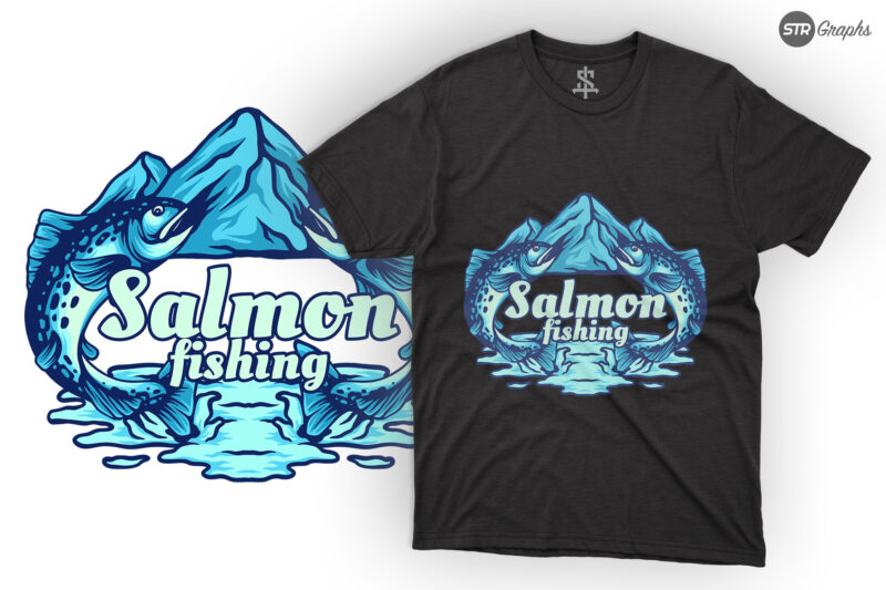 Salmon Fishing – Illustration