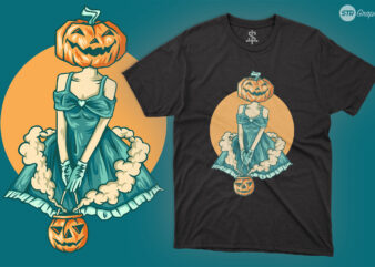 Halloween Girl Costume – Illustration graphic t shirt