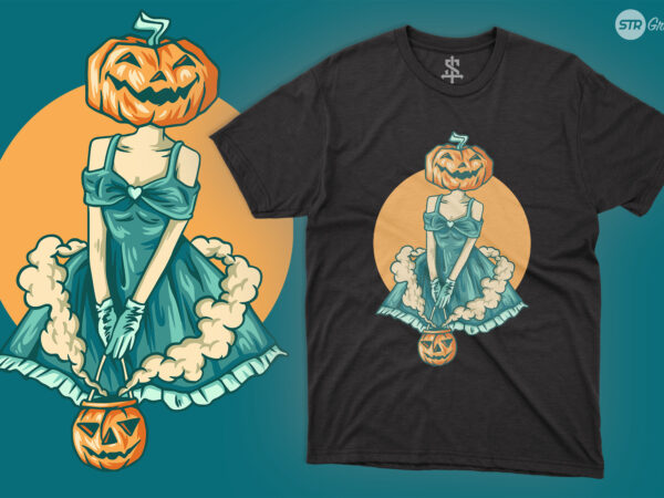 Halloween girl costume – illustration graphic t shirt