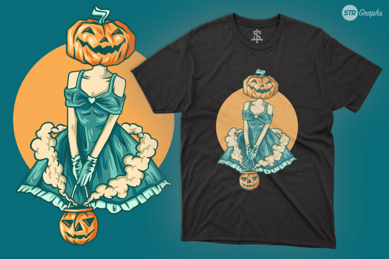 Halloween Girl Costume – Illustration