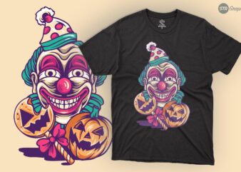 Halloween Clown – Illustration graphic t shirt