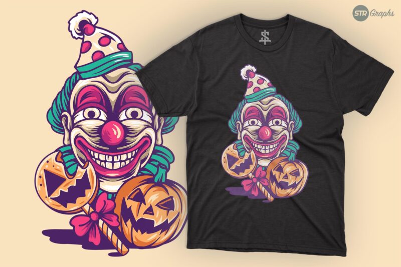 Halloween Clown – Illustration
