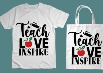 Teach love inspire SVG