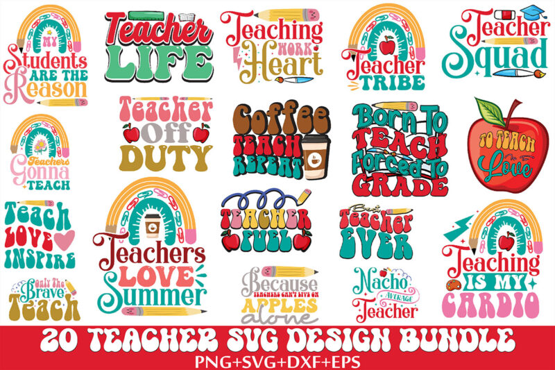 Teacher SVG Design Bundle