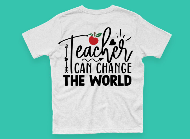 Teachers can change the world- SVG