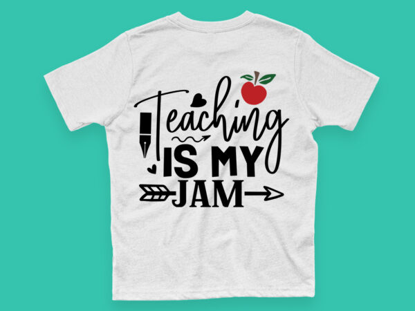 Teaching is my cardio svg t shirt designs for sale