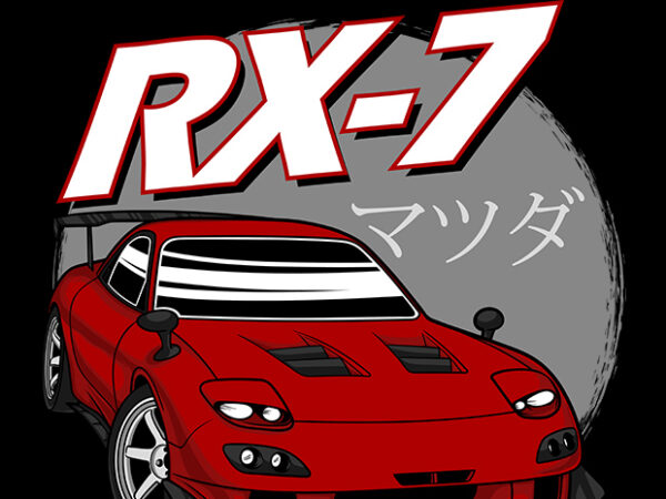 The hottest rx7 car shirt t shirt designs for sale