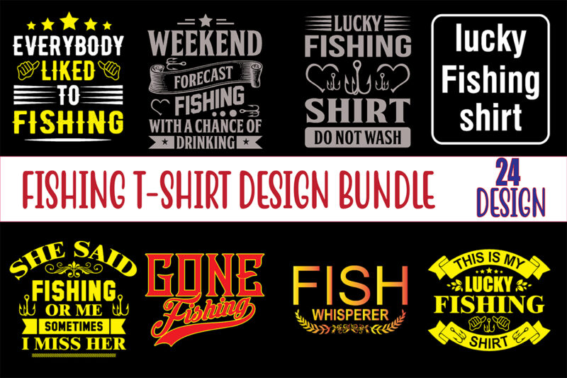 Fishing t shirt bundle