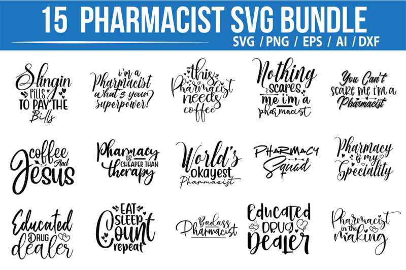 Pharmacist SVG Bundle