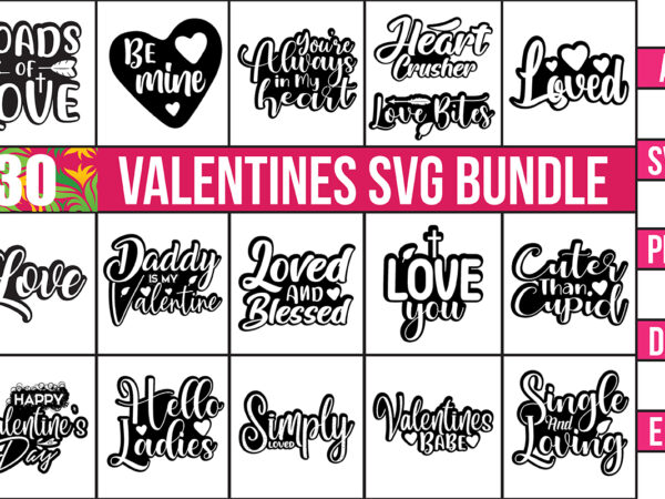 Valentines svg design bundle